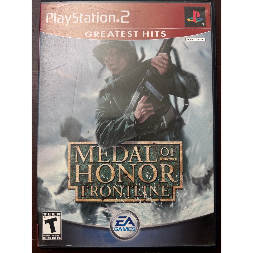 Medal of Honor Frontline PS2 PlayStation 2 Greatest Hits CIB Tested WWII Shooter